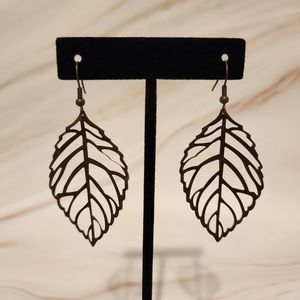 Metal Leaf Earrings